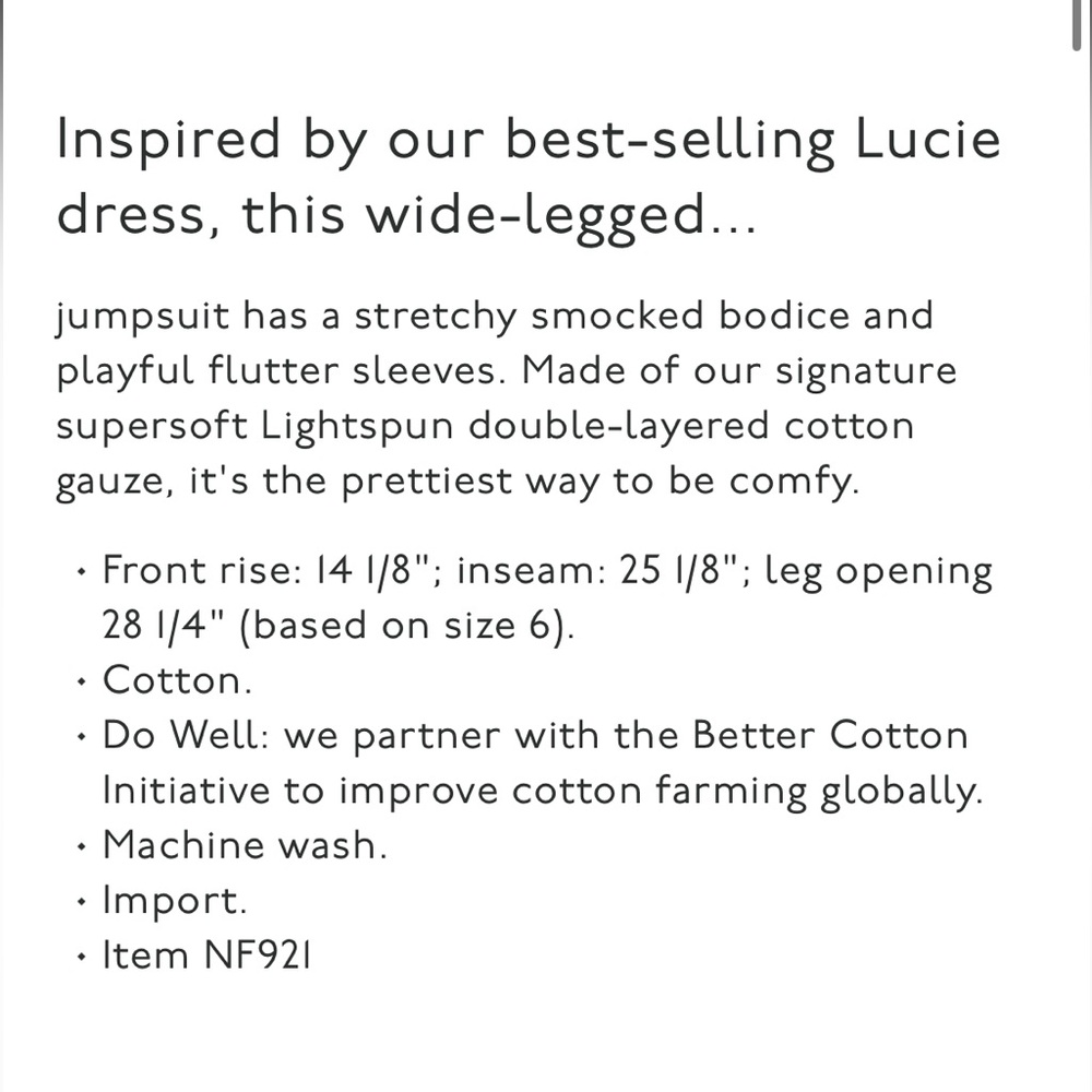 Madewell Sz.8 Lightspun Lucie Flutter-Sleeve Jumpsuit in the color mulled cider - Picture 7 of 12
